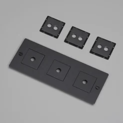 Plaque Prise 3G noir mat - Buster+Punch