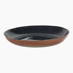 Plat de service bleu foncé et rouille 35,5cm - Serax