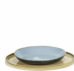 Plat de service bleu fumé 29,5cm - Serax