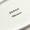 Plat de service ovale en porcelaine blanche 30x21x3,2cm L Silhouette - Serax