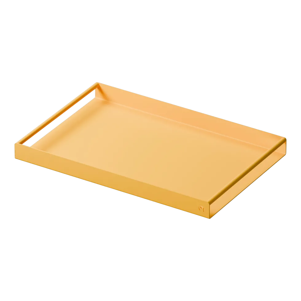 Plateau de service en acier mango lassi 45x30x4cm Dava - Metallbude