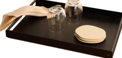 Plateau de service en acier noir 45x30x4cm Dava - Metallbude