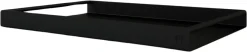 Plateau de service en acier noir 45x30x4cm Dava - Metallbude