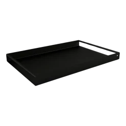 Plateau de service en acier noir 45x30x4cm Dava - Metallbude