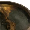Plateau de service rond en verre 30 cm Bronze Organic - Ethnicraft Accessories