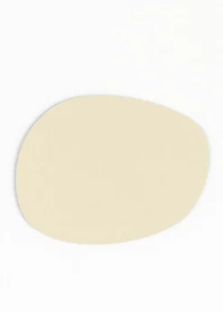 Plateau en acier beige cashew 30x23cm Siva - Metallbude