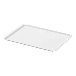 Plateau en acier blanc 34x24cm Cut X - Metallbude