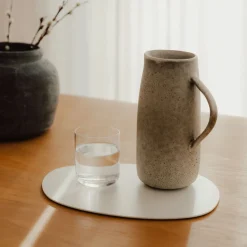 Plateau en acier blanc 30x23cm Siva - Metallbude