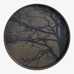 Plateau en bois rond Black Tree L - Ethnicraft