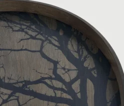 Plateau en bois rond Black Tree L - Ethnicraft