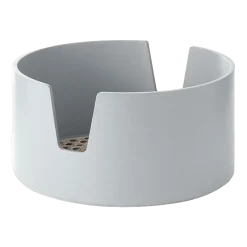 Plateau en bouleau et rotin gris clair 24 cm Salon - Normann Copenhagen