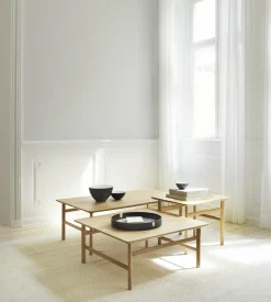Plateau en bouleau et rotin orange 35 cm Salon - Normann Copenhagen