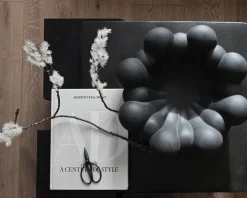 Plateau en céramique noir 44x44x16cm Bloom - 101 COPENHAGEN