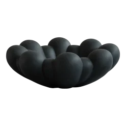 Plateau en céramique noir 44x44x16cm Bloom - 101 COPENHAGEN