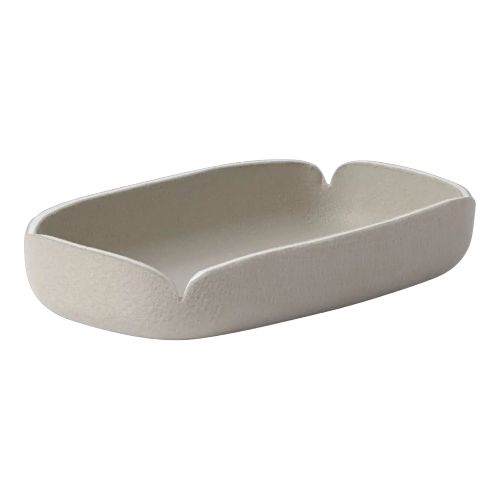 Plateau en fibres recyclées beige sable 28x15,5cm Restore - Muuto