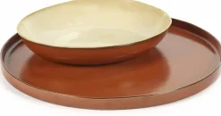 Plateau en grès rouille 46 cm - Serax