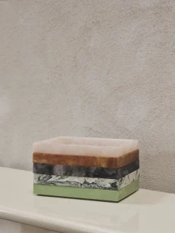 Plateau en résine rose 15x10x2,5cm Mist - Ferm living