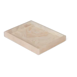 Plateau en résine rose 15x10x2,5cm Mist - Ferm living