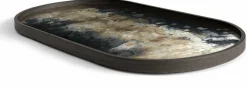 Plateau en verre Black Organic 71 x 36 cm - Ethnicraft Accessories