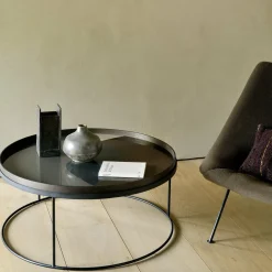 Plateau en verre foncé XL Translucent Silhouettes - Ethnicraft Accessories