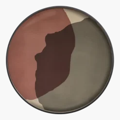 Plateau en verre rouge XL Translucent Silhouettes - Ethnicraft Accessories