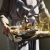 Plateau gris clair en fer Charlie - Broste Copenhagen