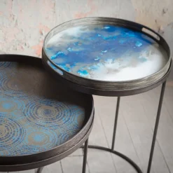 Plateau rond Blue Mist Organic - Ethnicraft Accessories