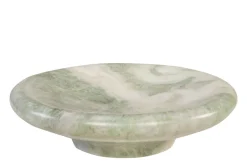 Plateau rond en marbre vert 30x8,5cm Miller - Versmissen