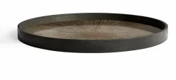 Plateau rond en miroir Bronze Slice - Ethnicraft Accessories