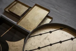 Plateau rond en miroir Brown Dots - Ethnicraft Accessories