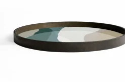 Plateau rond en verre Slate Wabi Sabi L - Ethnicraft Accessories