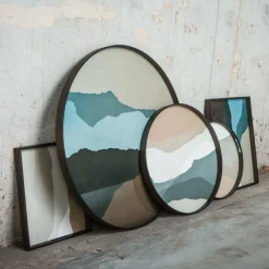 Plateau rond en verre Slate Wabi Sabi L - Ethnicraft Accessories