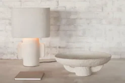 Plat en papier mâché blanc Earth - Serax