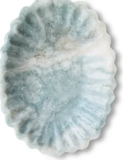 Plat en polyrésine bleu pâle 29x21,5x3,5 New classics - HKliving