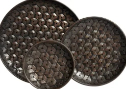 3 plats brun foncé en acajou Tampa - Ethnicraft Accessories