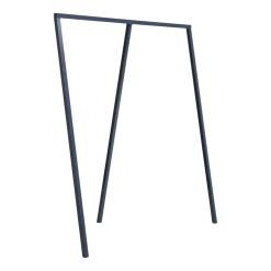 Portant à trois piliers en acier bleu 130cm Loop Stand Wardrobe - Hay