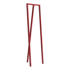 Portant à trois piliers en acier rouge 39cm Loop Stand Wardrobe - Hay