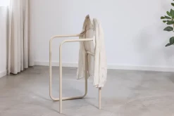 Portant à vêtements en acier beige cashew 89,5x42,5cm James - Metallbude