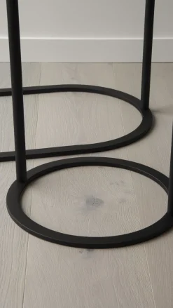Portant à vêtements en métal noir 81x48x159cm O&O - Woud