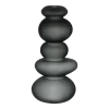 Porte-bougeoir noir Cairn - Nude Glass