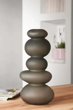 Porte-bougeoir noir Cairn - Nude Glass