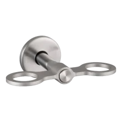 Porte bouteille de savon double en métal massif argent 14 cm - Buster+Punch