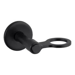 Porte bouteille de savon simple en métal massif noir 14 cm - Buster+Punch
