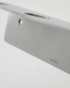 Porte-bouteilles en argent finition brossé 23x6,75x5,8cm MK - Meraki