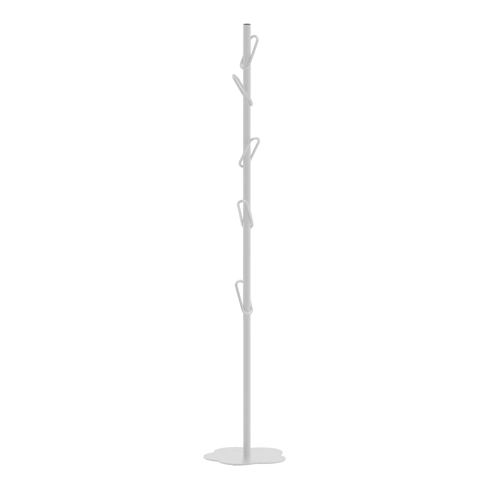 Porte-manteau en acier blanc Myflower - Meme Design
