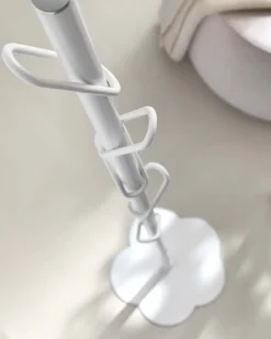 Porte-manteau en acier blanc Myflower - Meme Design