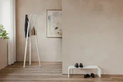 Porte-manteau en acier blanc 56x169cm Charles - Metallbude
