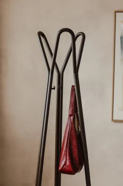 Porte-manteau en acier marron 56x169cm Charles - Metallbude