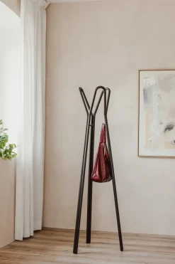 Porte-manteau en acier marron 56x169cm Charles - Metallbude
