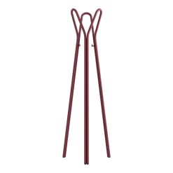 Porte-manteau en acier rouge bordeaux 56x169cm Charles - Metallbude